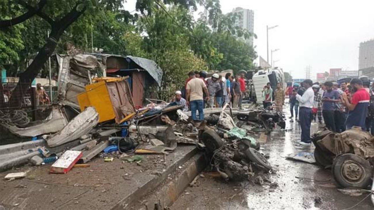 मुंबई और नासिक में सड़क हादसा, एक की मौत, छह घायल