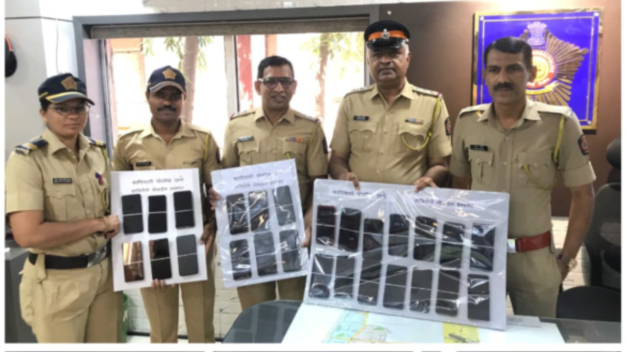कांदीवली पुलिस ने किया 10 लाख 17 हज़ार रुपये के मोबाइल फोन जब्त