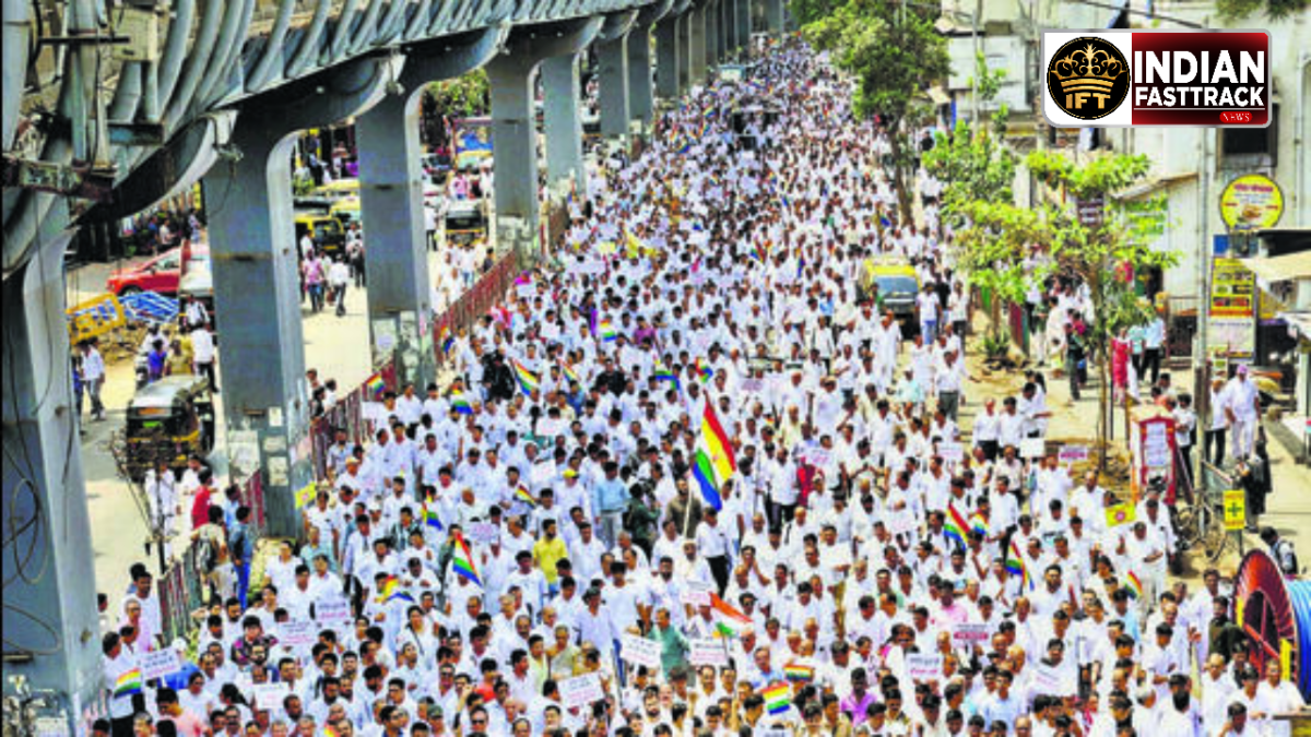 Mumbai vileparle jain protest against Bmc 