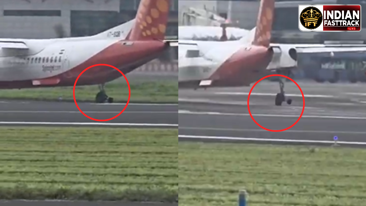 ✈️ मुंबई एयरपोर्ट पर बड़ा हादसा टला: टेकऑफ के दौरान स्पाइसजेट प्लेन का पहिया गिरा, सभी यात्री सुरक्षित