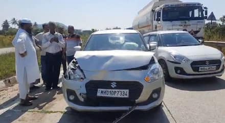 मुंबई-गोवा हाईवे पर गड्ढों ने मचाई तबाही: तीन कारों की टक्कर, एयरबैग खुले तो बचीं जान