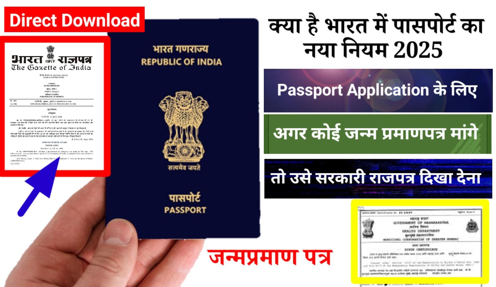 Passport Rule 2025: Birth Certificate पर बड़ा सच, वायरल खबरों का पूरा पर्दाफाश