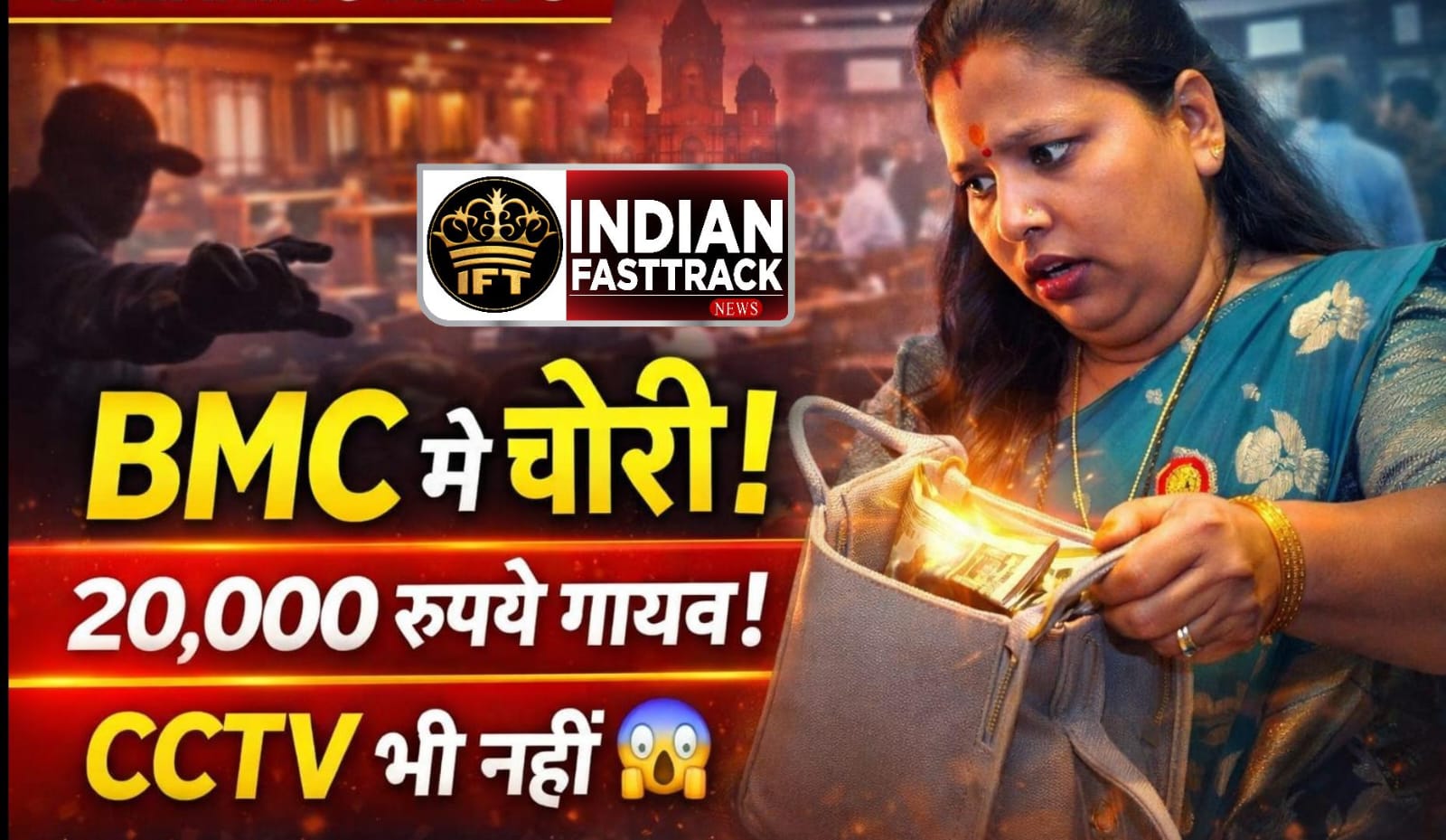 🚨 BMC में बड़ी सेंध! Standing Committee Hall में Corporator की पर्स से ₹20,000 गायब — CCTV भी नहीं, सुरक्षा पर बड़ा सवाल