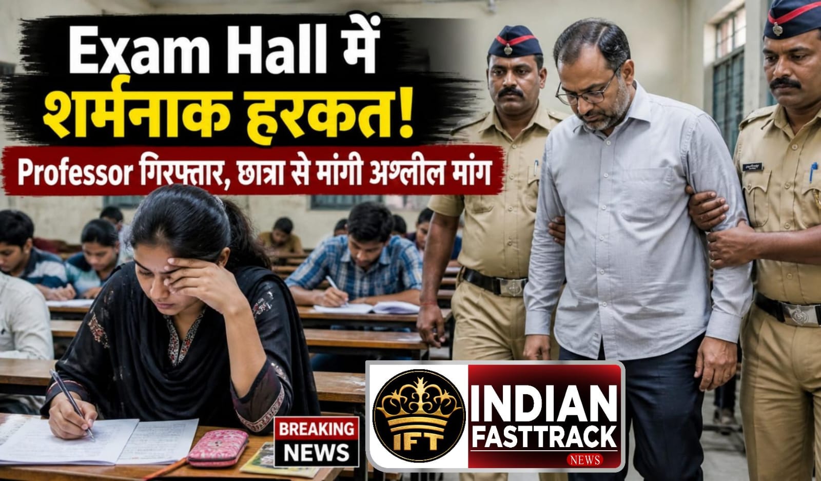 🚨 Exam Hall में शर्मनाक हरकत! Assistant Professor ने छात्रा से मांगी ‘Sexual Favours’, मौके पर गिरफ्तार