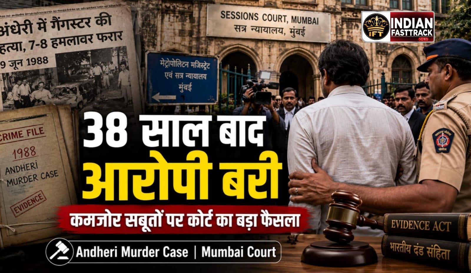 Gangster Murder Case: 38 साल बाद आरोपी बरी, कोर्ट सख्त