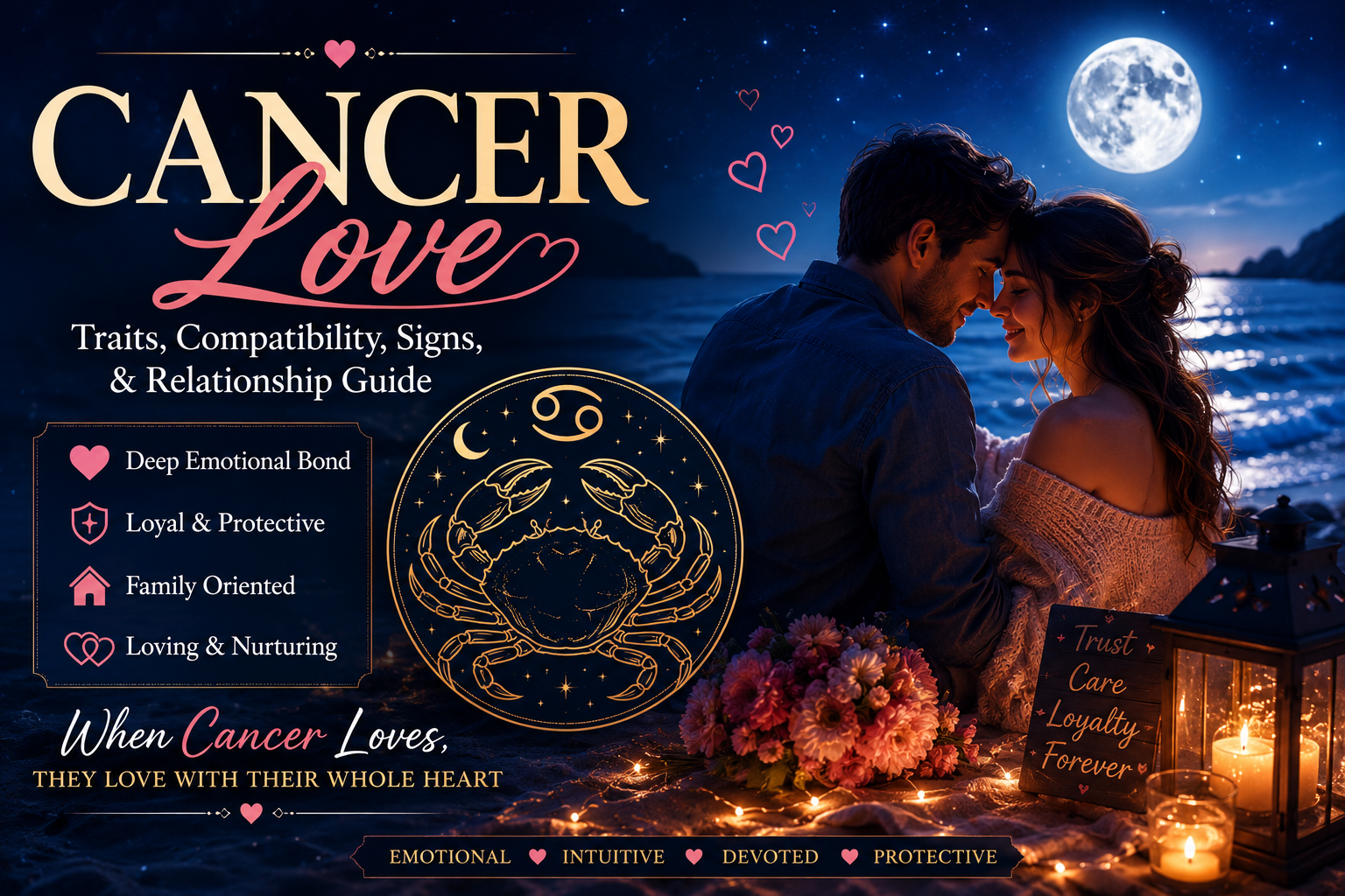Cancer Love: Compatibility, Traits, Signs & Relationship Guide