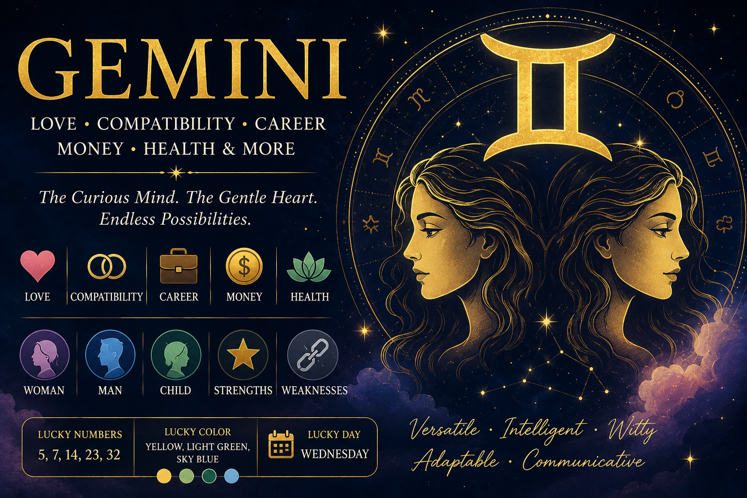 Gemini Love, Compatibility, Career, Money & Complete Guide