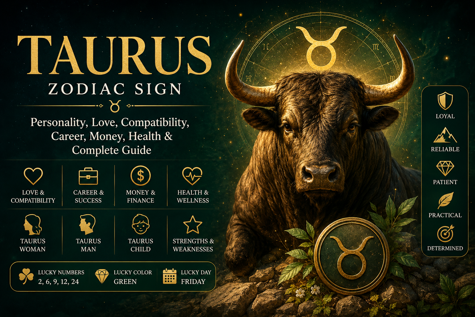 Taurus Zodiac Sign: Personality, Love, Compatibility & Traits