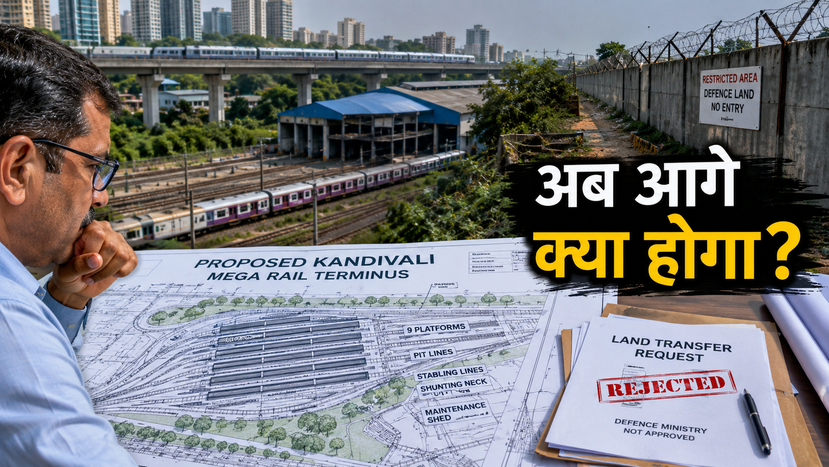 kandivali-mega-rail-terminus-defence-land-rejection